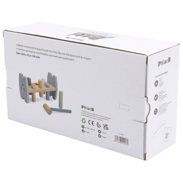 Joc educativ VIGA PolarB Pounding Bench 44207  1+ / Gray photo 6