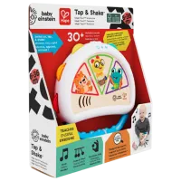 Tamburina Hape Tap & Shake 6 luni / White photo 5