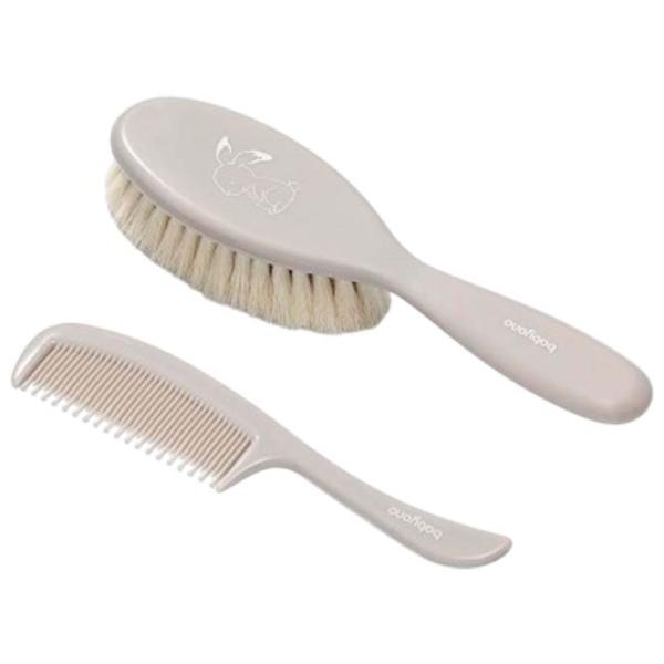 Pieptene și perie BabyOno 0568/03 Gray / Plastic photo 1