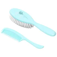 Pieptene și perie BabyOno 0569/04 Mint / Plastic