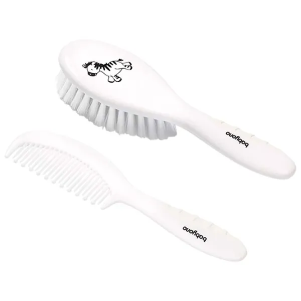 Pieptene și perie BabyOno 0570/03 White / Plastic photo 1