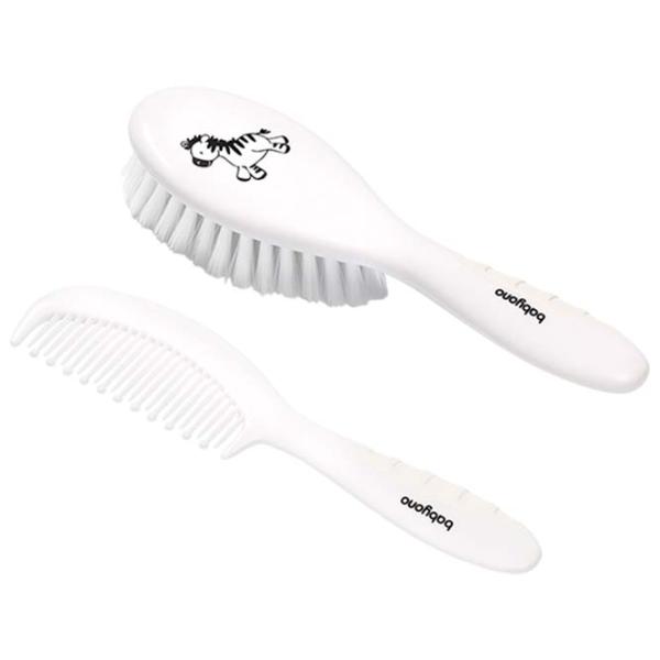 Pieptene și perie BabyOno 0570/03 White / Plastic photo 1