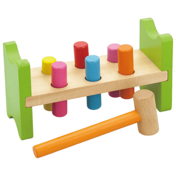 Joc educativ VIGA Hammer the nails 50827 3+ / Multicolor photo 1