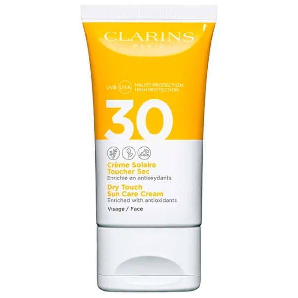 Солнцезащитный крем CLARINS Dry Touch Sun Care Cream Face Желтый / 0.05л photo 1