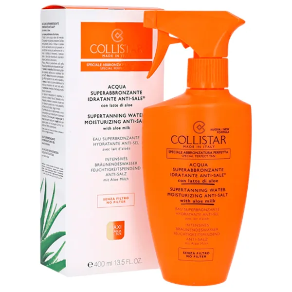 Spray de protecție solară Collistar Supertanning Water Anti-Salt With Aloe Milk Orange / 0.4l photo 1