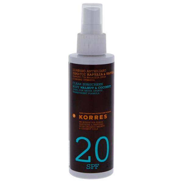 Spray de protecție solară KORRES Sunscreen Body Walnut + Coconut Brown / 0.15l photo 1