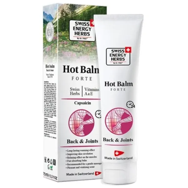 Крем для тела Swiss Energy Herbs Hot Balm Forte  0.075л / Все типы photo 1