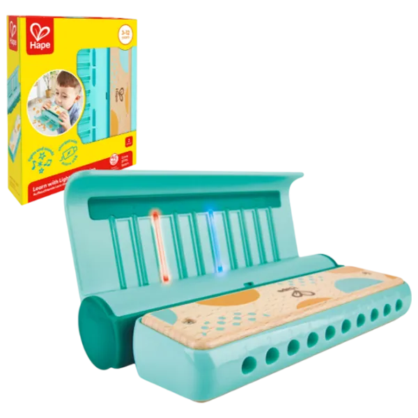 Muzicuță Hape Learn with light 3 ani / Blue photo 1