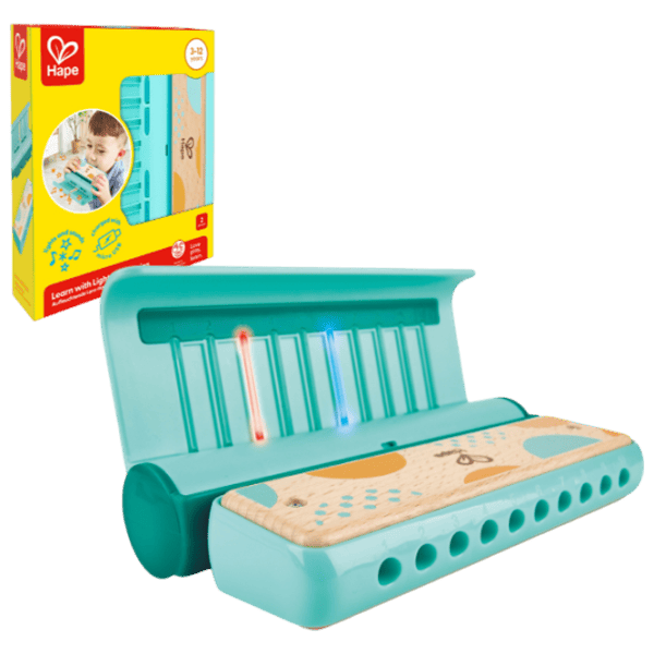 Muzicuță Hape Learn with light 3 ani / Blue photo 1