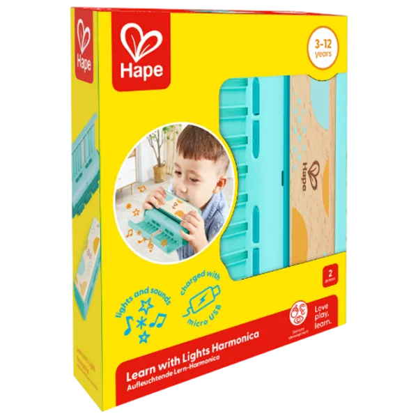 Muzicuță Hape Learn with light 3 ani / Blue photo 2