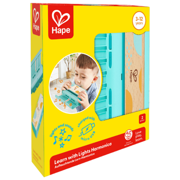 Muzicuță Hape Learn with light 3 ani / Blue photo 2