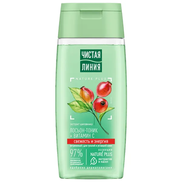 Лосьон-тоник для лица Чистая Линия Nature Plus 0.1л photo 1