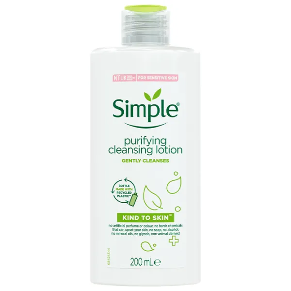 Loțiune pentru față Simple Purifying Cleansing Lotion 0.2l photo 1
