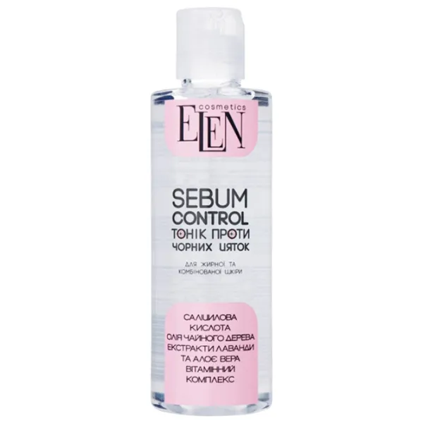 Tonic pentru față Elen Cosmetics Sebum Control 0.2l photo 1