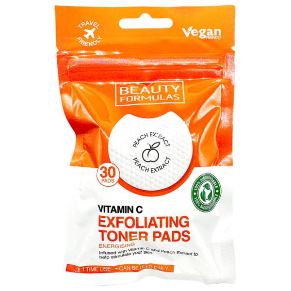 Discuri exfoliate Beauty Formulas Vitamina C.30 buc.  / pentru femei photo 1