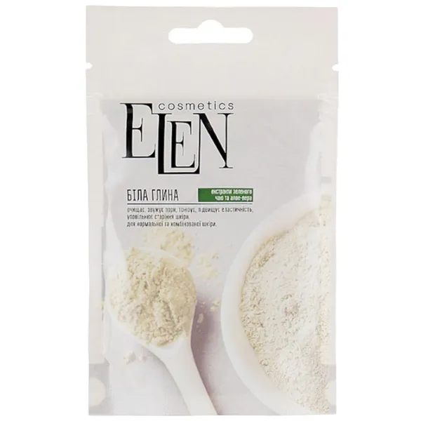 Медицинская маска Elen Cosmetics Green tea extract and Aloe vera Маска / Все типы photo 1