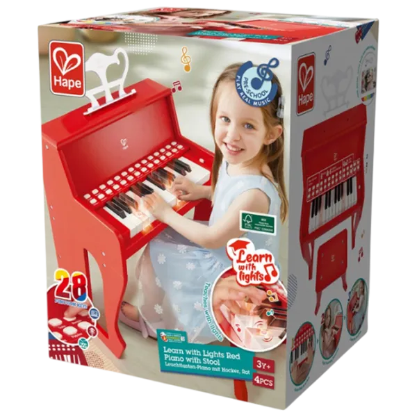 Пианино для детей Hape E0630 37 клавиш  / Красный photo 7