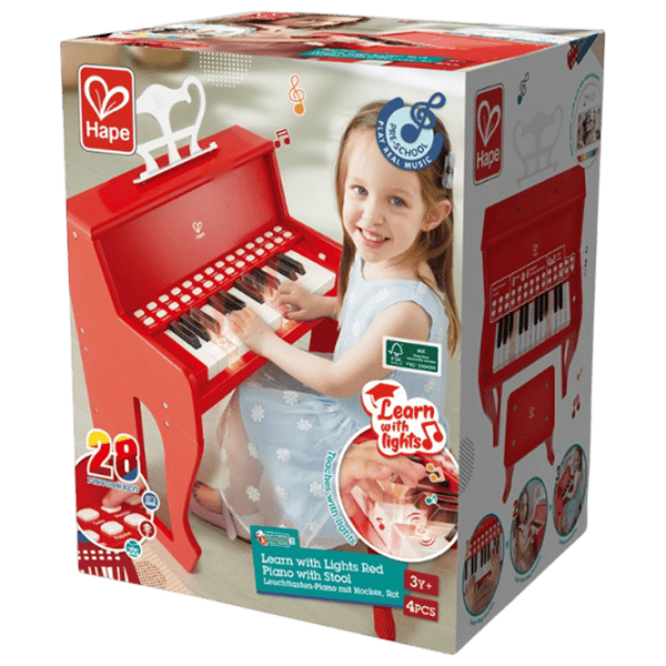 Пианино для детей Hape E0630 37 клавиш  / Красный photo 7