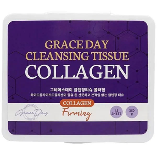 Лосьон для снятия макияжа с глаз Grace Day Collagen салфетки /  photo 1