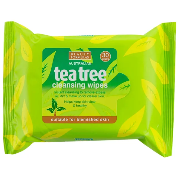 Șervețele Beauty Formulas Tea Tree cleansing wipes șervețele /  photo 1
