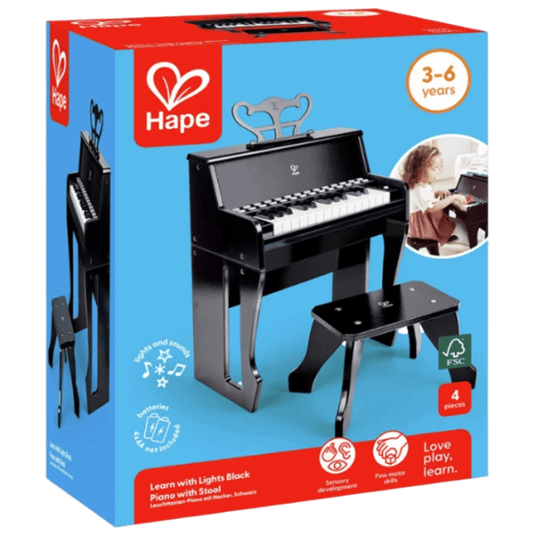 Пианино для детей Hape E0629 37 клавиш  / Черный photo 5