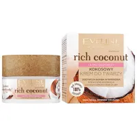 Cremă pentru față Eveline Cosmetics Rich Coconut Uscată / 0.05l