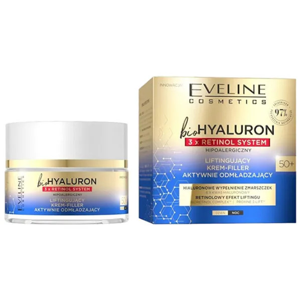 Крем для лица Eveline Cosmetics Bio Hyaluron+Retinol Все типы / 0.05л photo 1