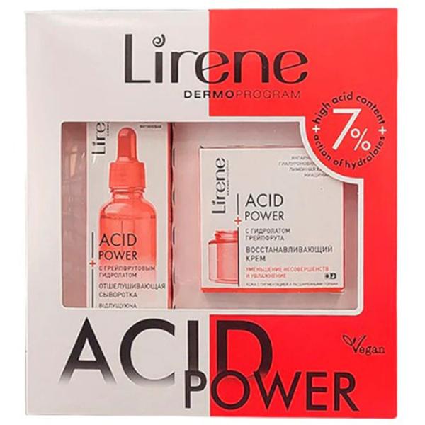 Крем для лица Lirene Lirene Acid Power Set с гиалуроновой кислотой Проблемная / 0.05л photo 1