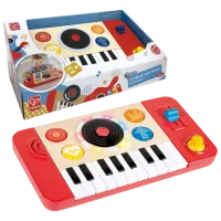 Синтезатор Hape DJ Mix & Spin 12 месяцев / Красный