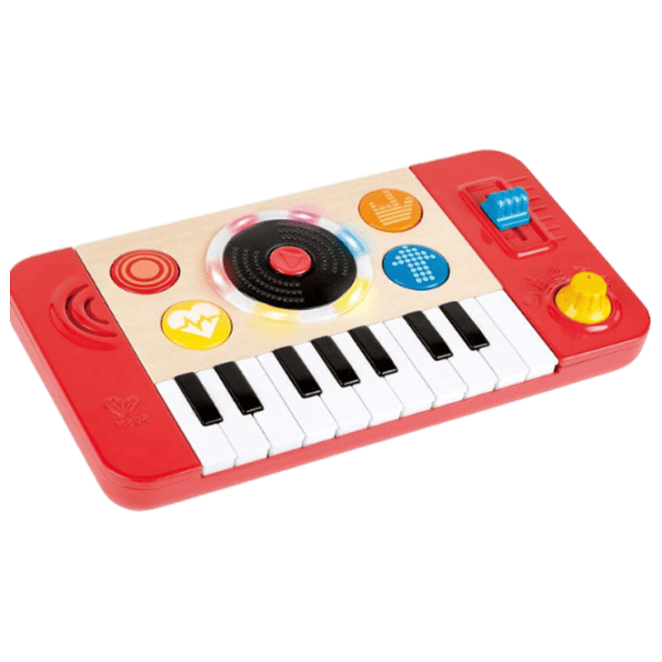 Синтезатор Hape DJ Mix & Spin 12 месяцев / Красный photo 2