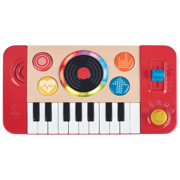 Синтезатор Hape DJ Mix & Spin 12 месяцев / Красный photo 3