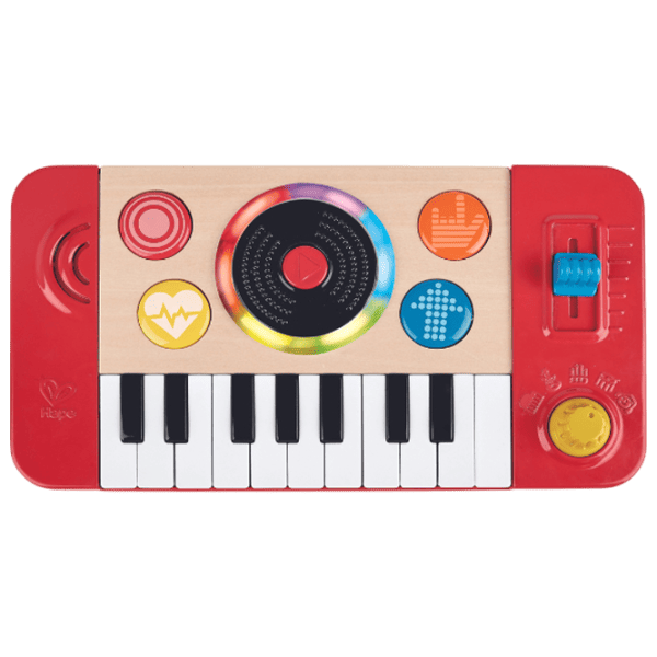 Синтезатор Hape DJ Mix & Spin 12 месяцев / Красный photo 3