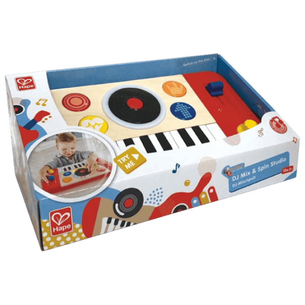 Синтезатор Hape DJ Mix & Spin 12 месяцев / Красный photo 4