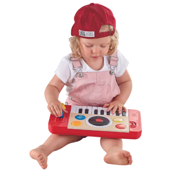 Синтезатор Hape DJ Mix & Spin 12 месяцев / Красный photo 6