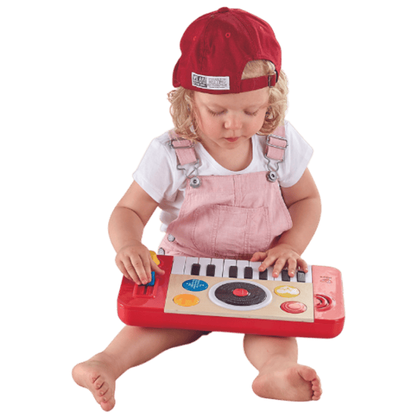 Синтезатор Hape DJ Mix & Spin 12 месяцев / Красный photo 6