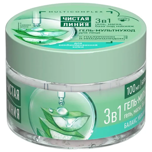 Cremă pentru față Чистая Линия Multi-care gel Toate tipurile / 0.1l photo 1