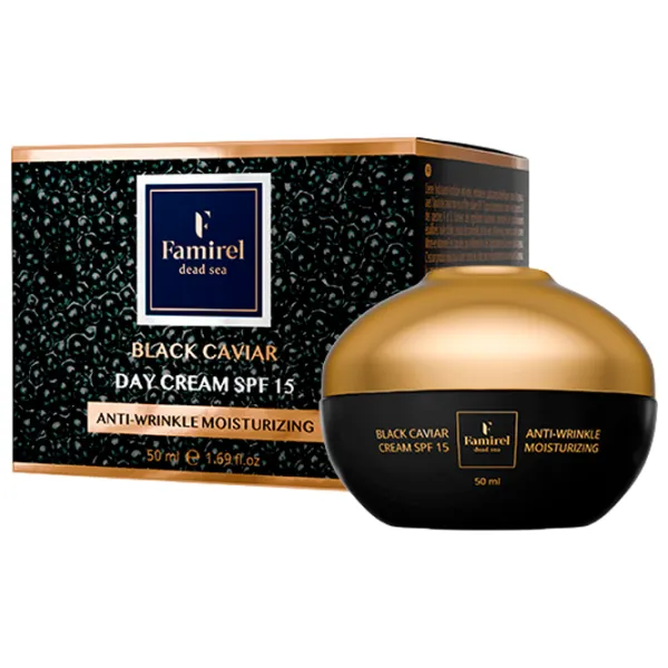 Cremă pentru față Famirel Black Caviar SPF 15 Toate tipurile / 0.05l photo 1