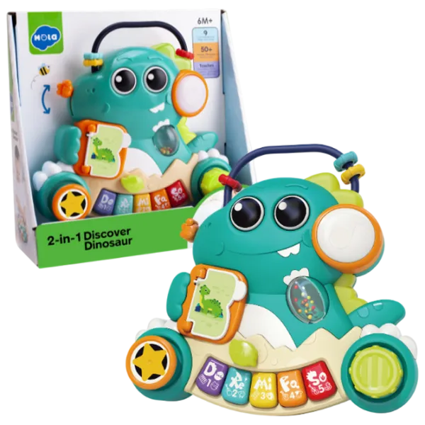 Pian Hola Toys 2in1 Dinosaur 3 ani / Blue photo 1