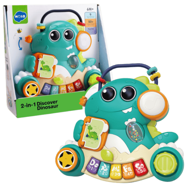 Pian Hola Toys 2in1 Dinosaur 3 ani / Blue photo 1