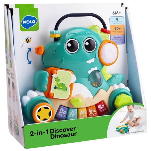 Pian Hola Toys 2in1 Dinosaur 3 ani / Blue photo 3