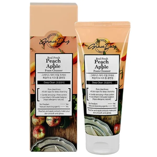 Soluție de curațare a feței Grace Day Peach Apple Toate tipurile / 0.1l photo 1