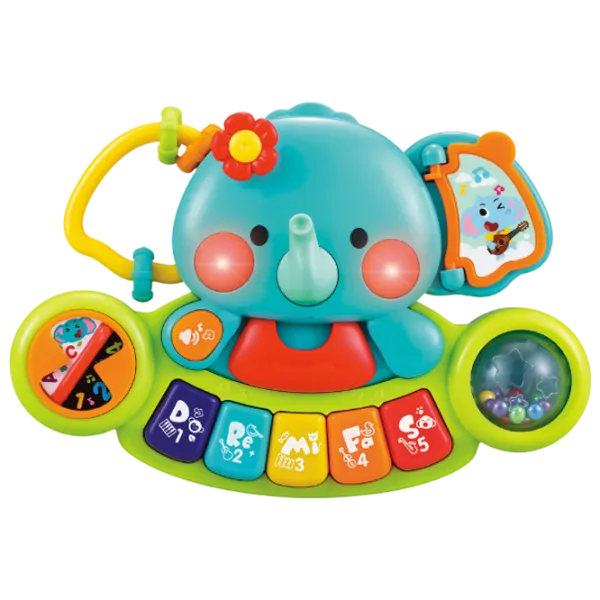 Pian Hola Toys Elephant 12 luni / Green photo 2