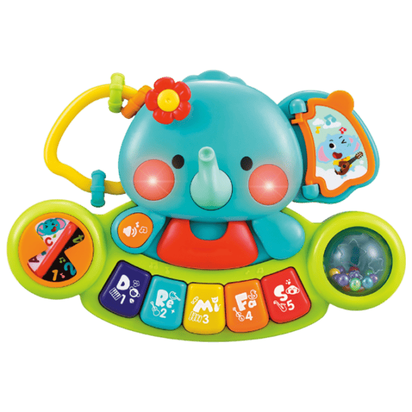 Pian Hola Toys Elephant 12 luni / Green photo 2