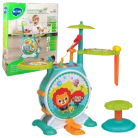 Tobă Hola Toys Bopping Drum Set 3 ani / Blue