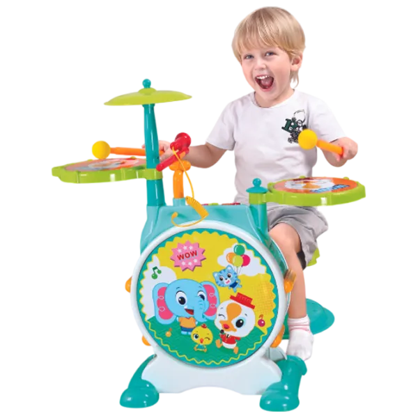 Tobă Hola Toys Bopping Drum Set 3 ani / Blue photo 4