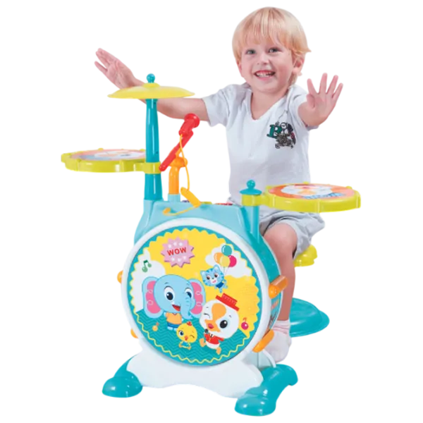 Tobă Hola Toys Bopping Drum Set 3 ani / Blue photo 5
