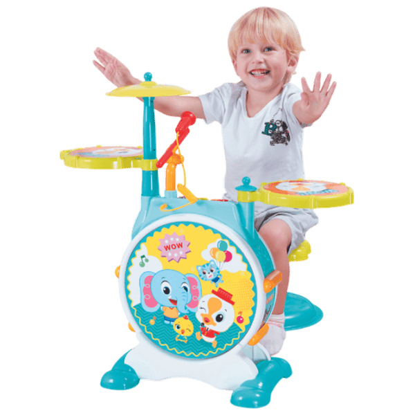 Tobă Hola Toys Bopping Drum Set 3 ani / Blue photo 5