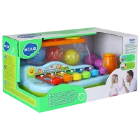 Xilofon Hola Toys Pop N Play 3 ani / Blue photo 3