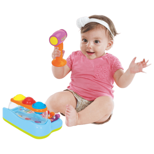 Xilofon Hola Toys Pop N Play 3 ani / Blue photo 4