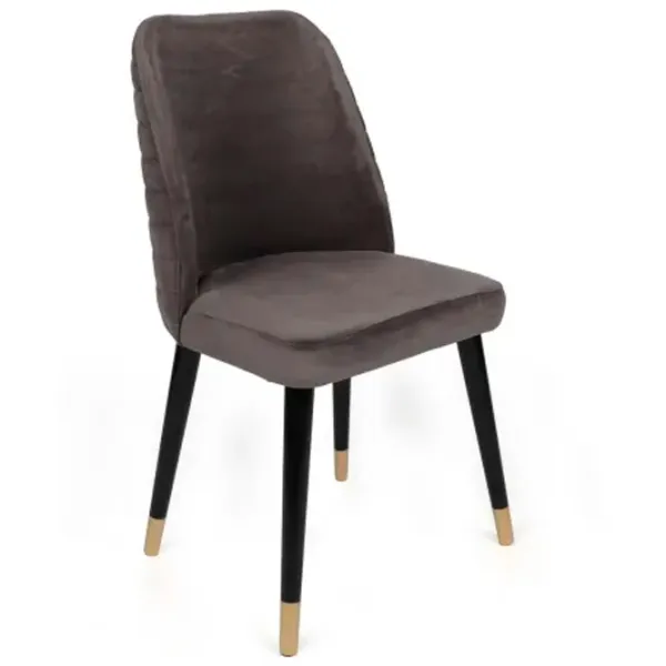 Set scaune de bucătarie Trendy Hugo Catifea/ Dark Gray Gold photo 3